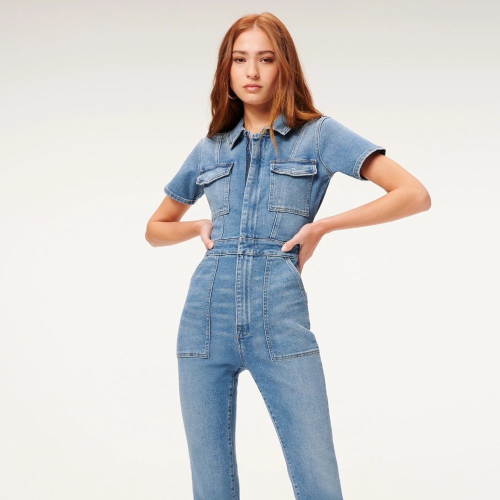 Good American Fit for Success Denim Jumpsuit